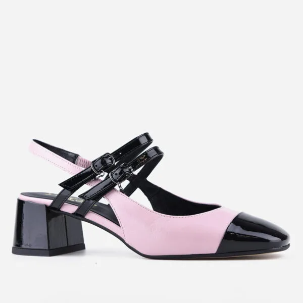 Czółenka Visconi 7670 - Nero+Rose
