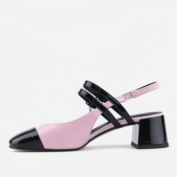 Czółenka Visconi 7670 - Nero+Rose