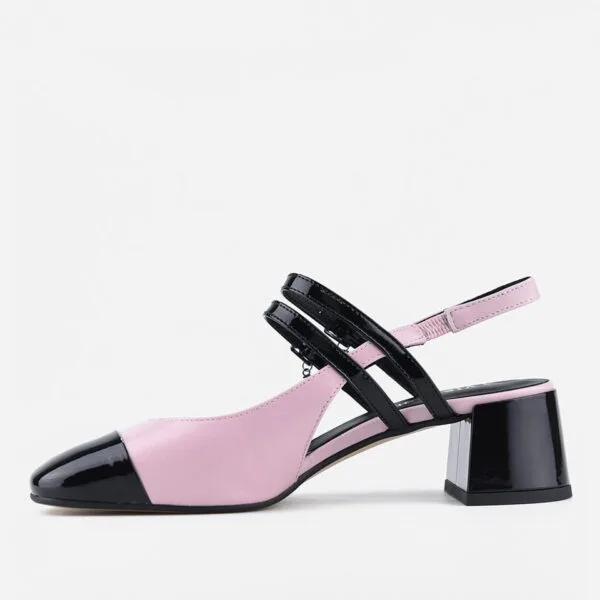 Czółenka Visconi 7670 - Nero+Rose