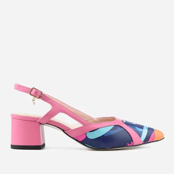 Czółenka Visconi 7681 - Papuga PinkBlue