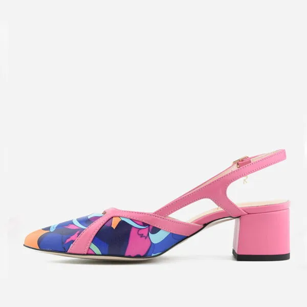Czółenka Visconi 7681 - Papuga PinkBlue