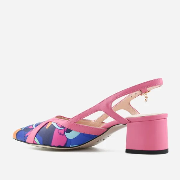 Czółenka Visconi 7681 - Papuga PinkBlue