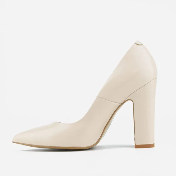 Czółenka Visconi 8014 - Beige - Słupek
