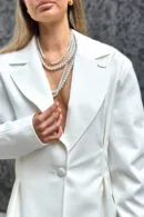Marynarka damska BG Femme | biały