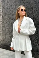 Marynarka damska BG Femme | biały
