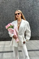 Marynarka damska BG Femme | biały