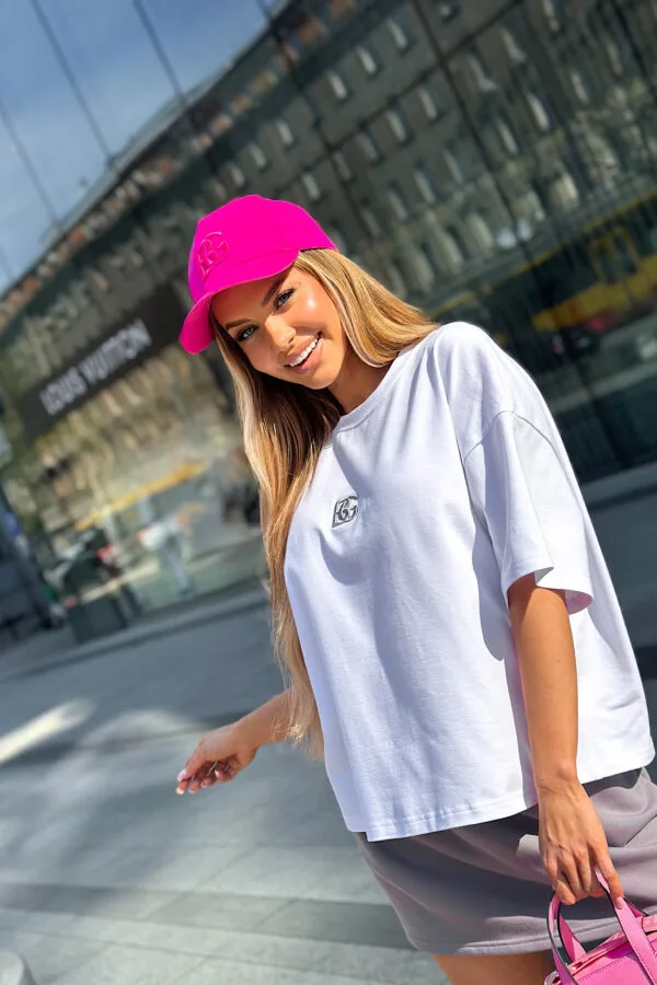 T-Shirt damski BG Ocean | biały - szary