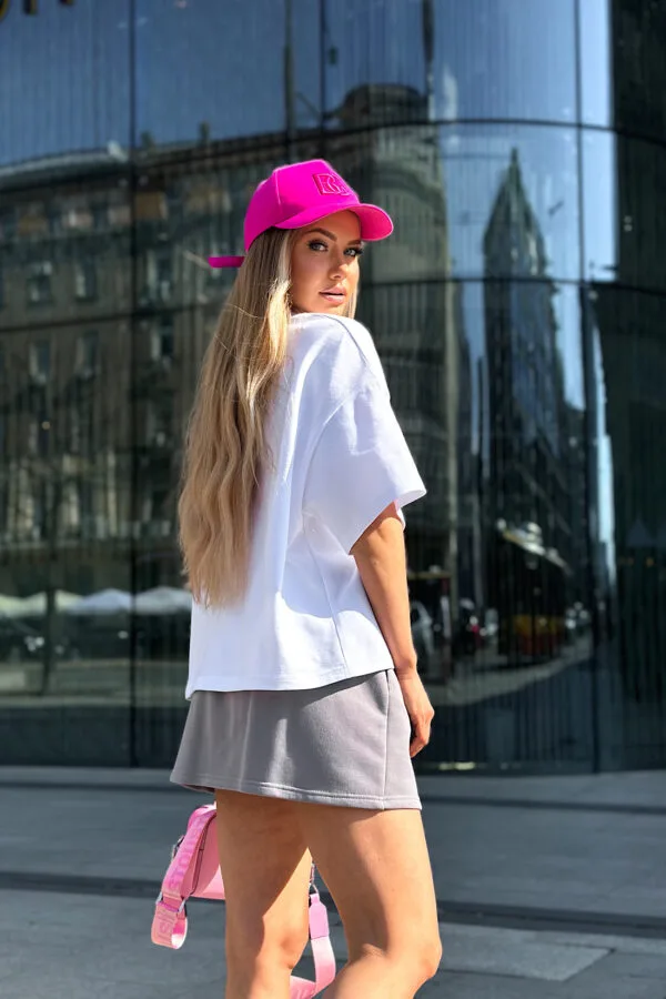 T-Shirt damski BG Ocean | biały - szary
