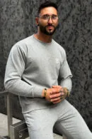Bluza męska BG Basic | szary melanż