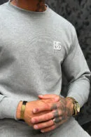 Bluza męska BG Basic | szary melanż