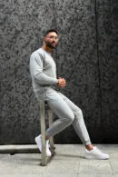 Spodnie męskie BG Brand | szary melanż