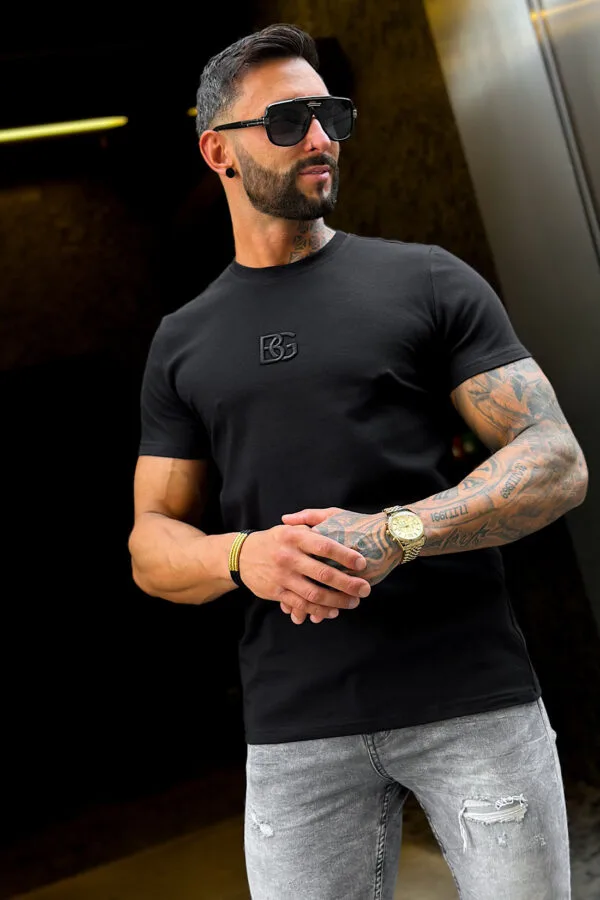 T-Shirt męski BG Signature | czarny