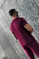 T-Shirt męski BG Silk | bordowy