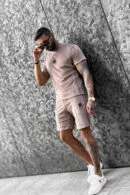 T-Shirt męski BG Silk | beż