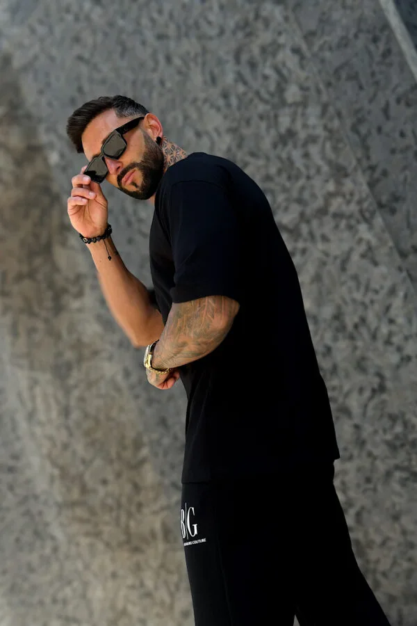 T-Shirt męski BG Fifi | czarny