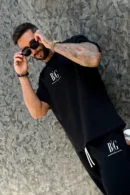 T-Shirt męski BG Fifi | czarny