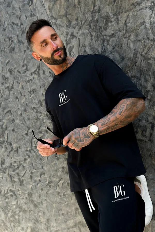 T-Shirt męski BG Fifi | czarny