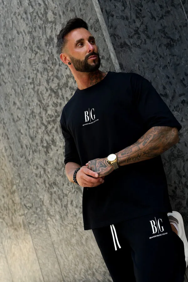 T-Shirt męski BG Fifi | czarny