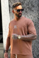 T-Shirt męski BG Fifi | mokka