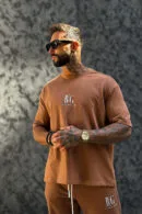 T-Shirt męski BG Fifi | mokka