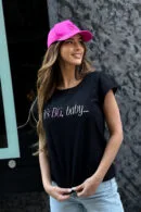 T-Shirt damski BG Baby | czarny
