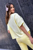 T-Shirt damski BG Double | bananowy