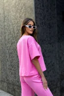 T-Shirt damski BG Double | róż