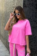 T-Shirt damski BG Double | róż