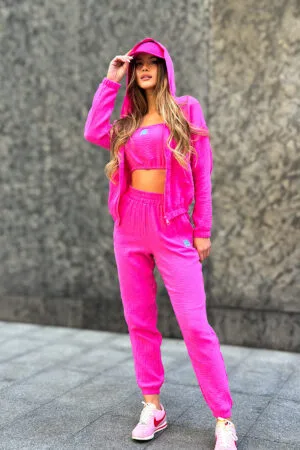 Dres 3-częściowy damski BG Soft | różowy