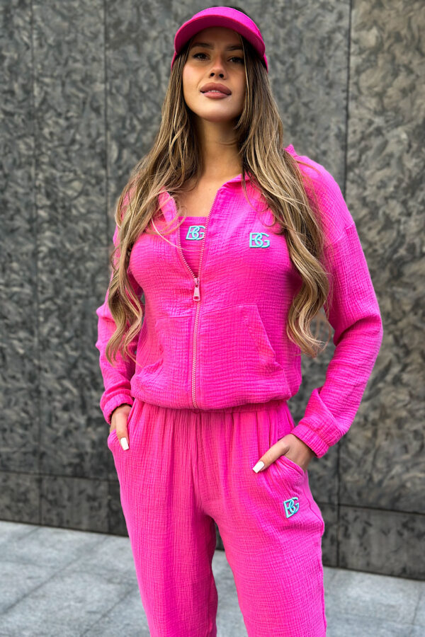 Dres 3-częściowy damski BG Soft | różowy
