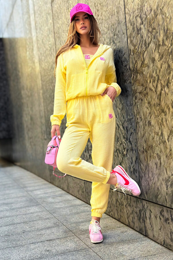 Dres 3-częściowy damski BG Soft | żółty