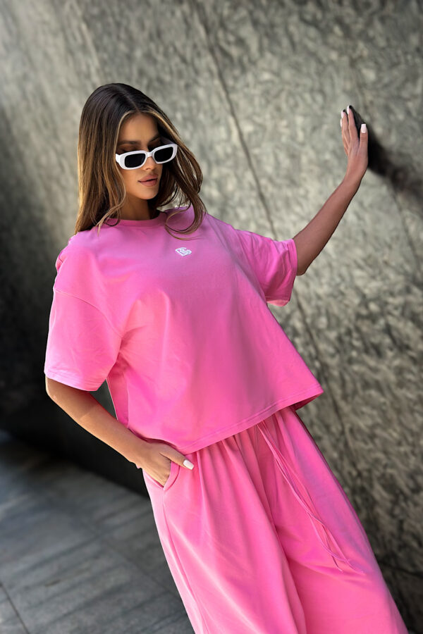 T-Shirt damski BG Early | różowy