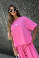 T-Shirt damski BG Early | różowy