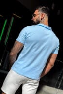T-Shirt męski BG Polo | błękitny