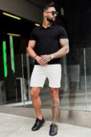 T-Shirt męski BG Polo | czarny