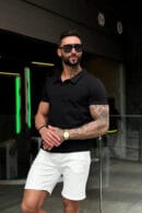 T-Shirt męski BG Polo | czarny