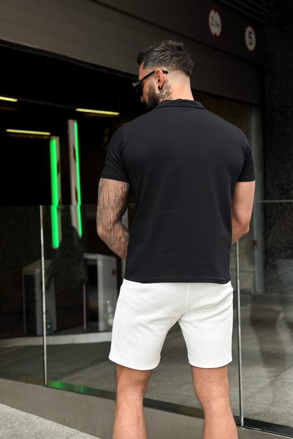 T-Shirt męski BG Polo | czarny