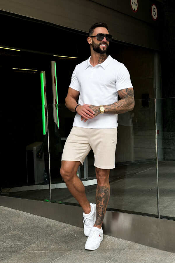 T-Shirt męski BG Polo | biały