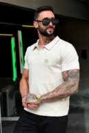 T-Shirt męski BG Polo | beż