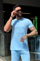 T-Shirt męski BG Bond | błękitny
