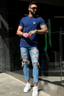 T-Shirt męski BG Bond | granatowy