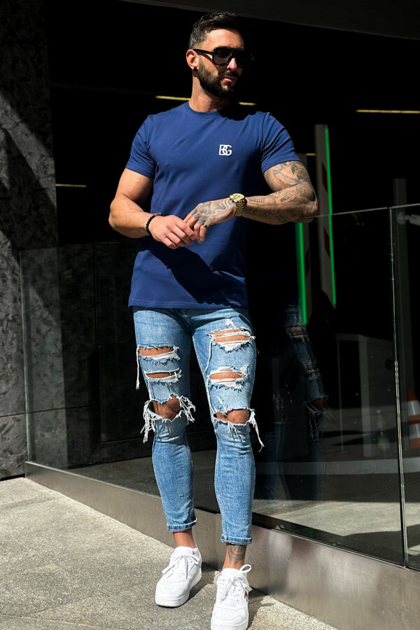T-Shirt męski BG Bond | granatowy