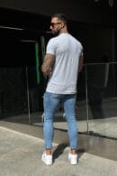 T-Shirt męski BG Bond | szary melanż