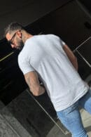 T-Shirt męski BG Bond | szary melanż