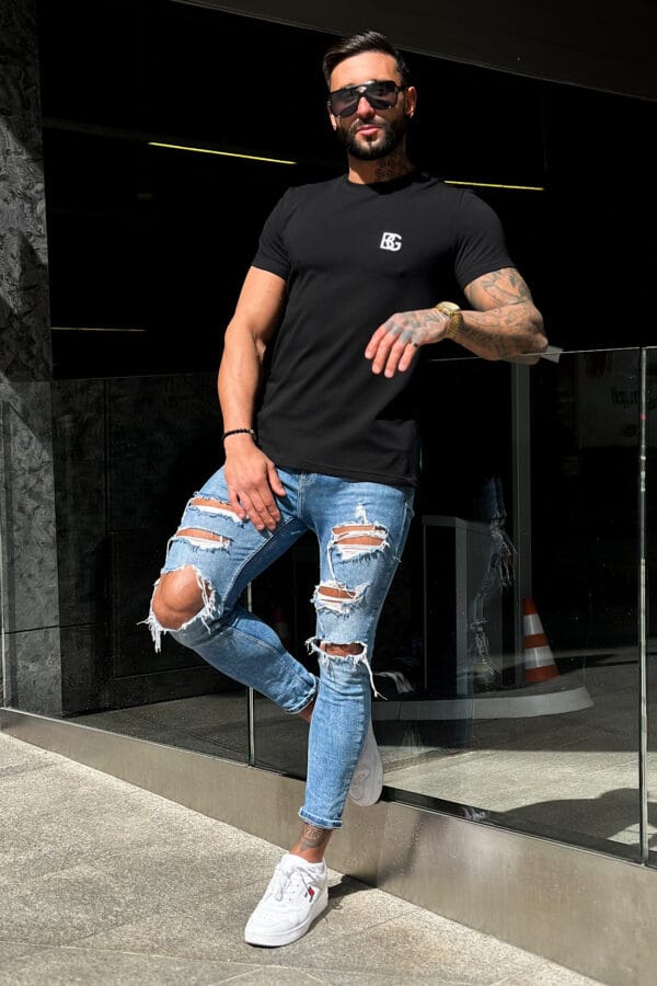 T-Shirt męski BG Bond | czarny