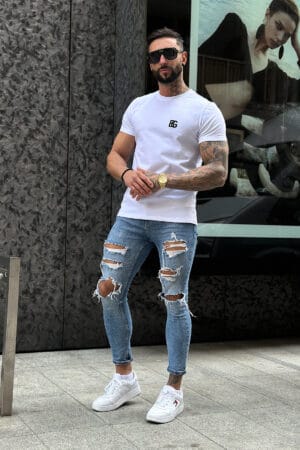 T-Shirt męski BG Bond | biały