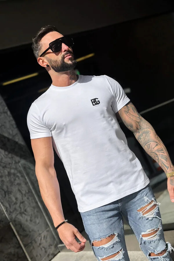 T-Shirt męski BG Bond | biały