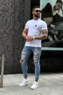 T-Shirt męski BG Bond | biały