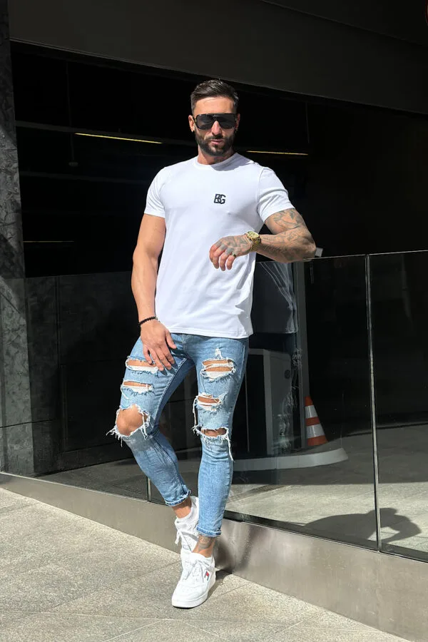 T-Shirt męski BG Bond | biały
