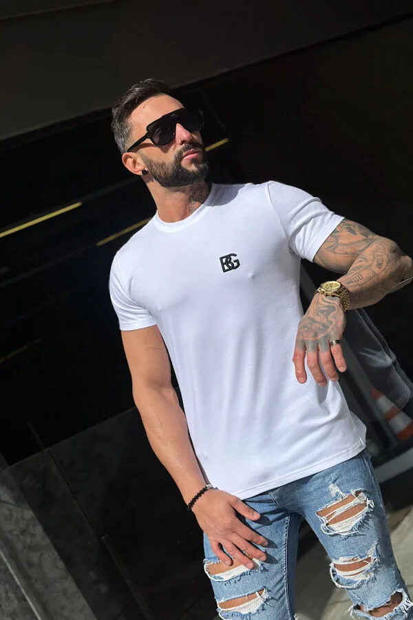 T-Shirt męski BG Bond | biały